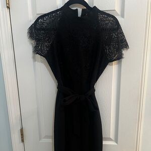 Black knee length dress